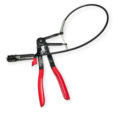 Знімач для пружинних хомутів патрубків з гнучким тросом і фіксатором, Затискач гнучкий з тросом для пружинних хомутів