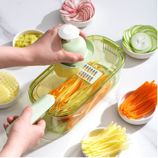 Слайсер-овочерізка Multifunctional Vegetable Cutter, Ручна тертка для нарізки овочів та фруктів 10125