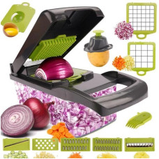 Портативна овочерізка мультистайлер, Овочерізка-подрібнювач Veggie Slicer 14 в 1 10128