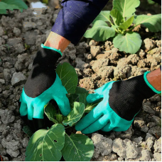 Гумові рукавички с когтями, Рукавички садові GARDEN GENIE GLOVES   Акція