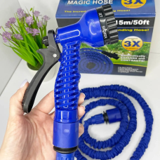 Шланг Magic Hose для сада, Довгий шланг з пульверизатором 15 метрів