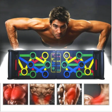 Дошка для віджимань FOLDABLE PUSH UP BOARD, Універсальний тренажер для м'язів 4в1   Акція