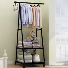Пересувна стійка The New Coat Rack, Вішалка з полицями на коліщатках Акція