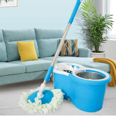Швабра з турбо віджимом та відром 360°, Швабра з круглою насадкою SmartUS Spin MOP Акція