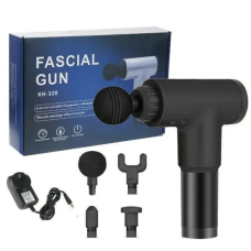 Портативний масажер для тіла Fascial Gun KH-320, М'язовий ручний ударний масажер   Акція
