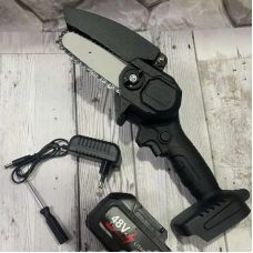 Маленька ланцюгова пила з валізою, Пила UKC Mini Electric Chain Saw 1 з акумулятором   Акція