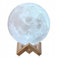 Світильник "Місяць" 3D білий Moon Light Lamp 17 см, кольоровий дитячий світильник у вигляді місяця
