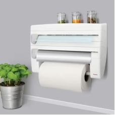 Кухонний диспенсер 4в1 Triple Paper Dispenser NEW для плівки, фольги та рушників
