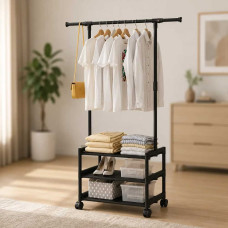 Підлогова Вішалка SINGLE- POLE SHOE and HAT RACK 107-2, Стійка для взуття та одягу