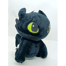 М'яка іграшка Star toys «Дракон Беззубик» чорний (45 см)