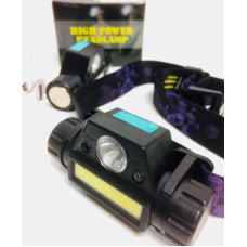 Налобний ліхтар акумуляторний з вбудованим магнітом та USB, СОВ+ХРЕ, BL-1898 / 7476 SENSOR / Світлодіодний ліхтарик на голову