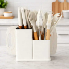 Кухонний комплект з 19 предметів, білий Kitchen Set / Кухонне приладдя / Прибори для кухні